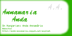 annamaria anda business card