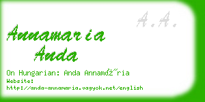 annamaria anda business card